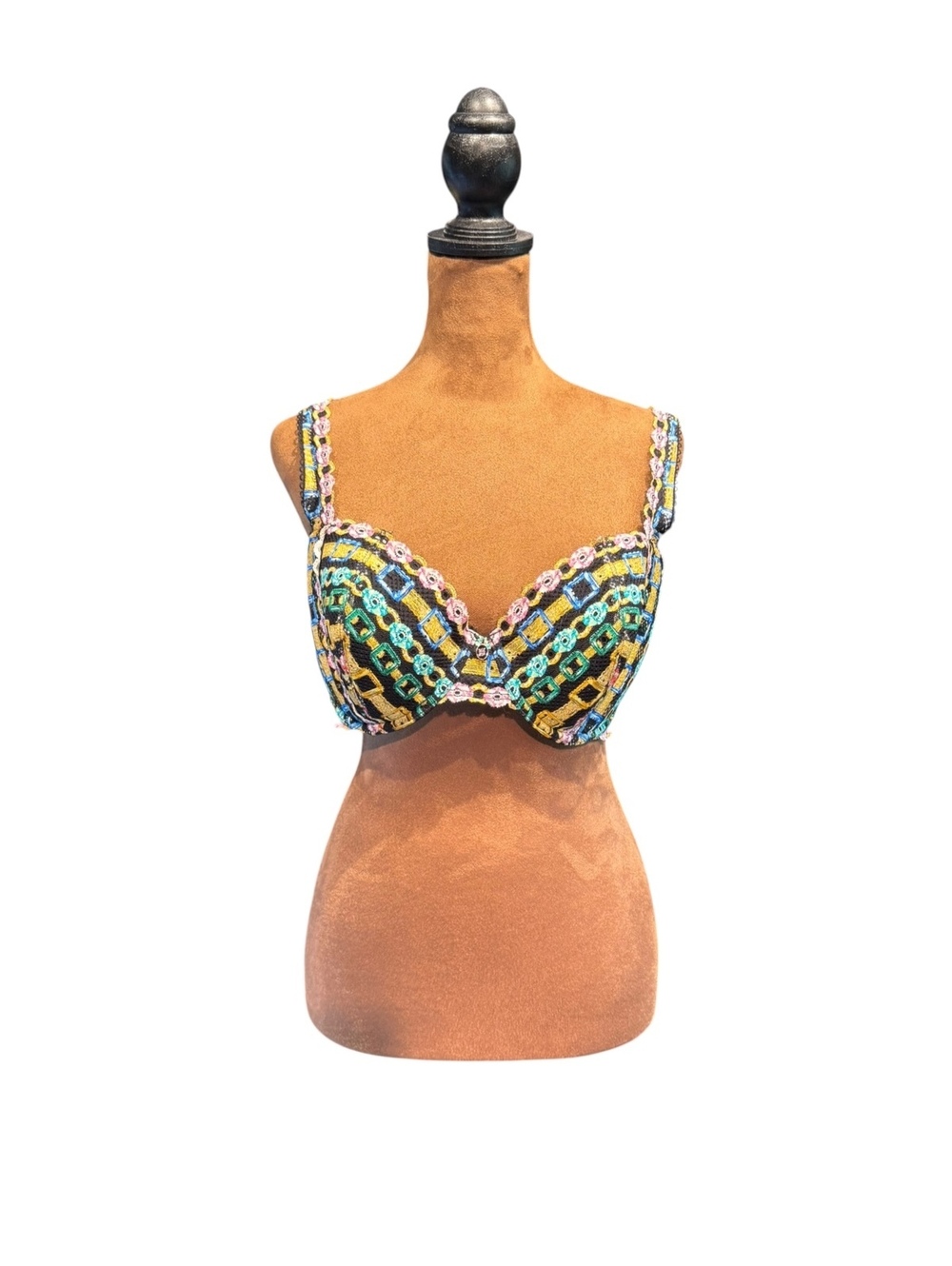 Savage X Fenty Black Multicolor Bra